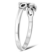 Unique Design Light Celtic Knot Silver Ring, rp763