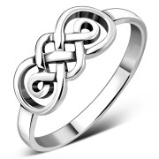 Plain Celtic Knot Delicate Silver Ring, rp785