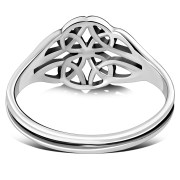 Plain Celtic Trinity Knot Silver Ring, rp796