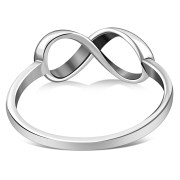 Plain Simple Knot Silver Band Ring, rp821