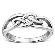 Celtic Knot Plain Silver Ring, rp824