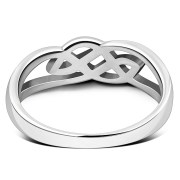 Celtic Knot Plain Silver Ring, rp824