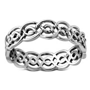 Celtic Knot Silver Band Ring, rp831