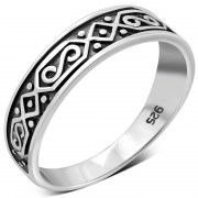 Sterling Silver Band Ring, rp837