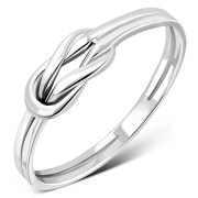 Sailor Knot Plain Silver Ring, rp841