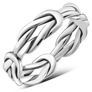 Celtic Knot Plain Silver Ring, rp842