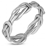 Celtic Knot Plain Silver Ring, rp842