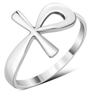 Ancient Egyptian ankh Cross Silver Ring, rp852