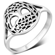 Tree of Life Celtic Knot Silver Ring, rp864