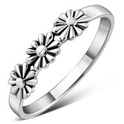 Ethnic Flower Sterling Silver Ring, rp879