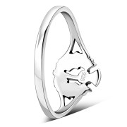 Scottish Thistle Silver Ring - rp883