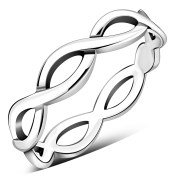 Celtic Knot Plain Silver Band Ring, rp888