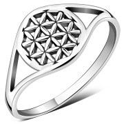 Tree of Life Plain Sterling Silver Ring, rp900