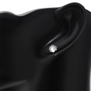 Sea Shell Sterling Silver Stud Earrings, tpes001