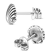 Sea Shell Sterling Silver Stud Earrings, tpes001