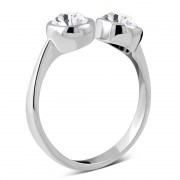  Cubic Zirconia Silver Toe Ring, trs2
