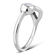 Cubic Zirconia Silver Toe Ring, trs6