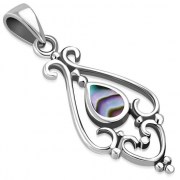Abalone Silver Pendant, p515
