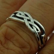 Celtic Knot Mens Band Ring, rp623