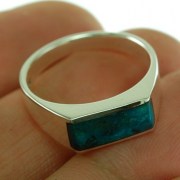 Eilat Stone Ring, 925 Sterling Silver, r7