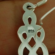 Sterling Silver Celtic Style Earrings, ep159
