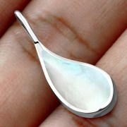 Mother of Pearl Drop Silver Pendant, p504