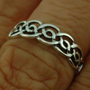 Plain Celtic Knot Ring Sterling Silver, rp664
