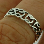 Plain Silver Celtic Ring Irish Jewellry, rp643