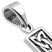 Plain Celtic Cross Silver Pendant, pn373