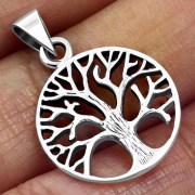 Celtic Tree of Life Silver Pendant, pn630
