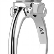 Ethnic Style Black Onyx Silver Ring, r273ox