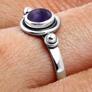 Amethyst Silver Ring, r517