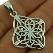 Rhombus Shaped Celtic Knot Pendant, pn79