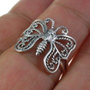 Filigree Silver Butterfly Ring, rp287