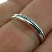 Plain Simple Silver Band Ring, rp371