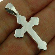 Silver Cathedral Cross Pendant, pn341