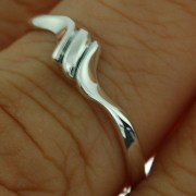 Silver Plain Simple Ring, rp717