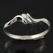 Silver Plain Simple Ring, 925 Sterling Silver, rp717