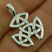 Small Celtic Trinity Knot Pendant Sterling Silver, pn103