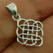 Tiny Celtic Silver Pendant, pn96