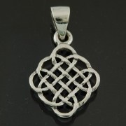 Tiny Celtic Silver Pendant, pn96