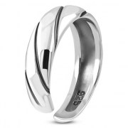 Twisted Band Silver Toe Ring, tr13